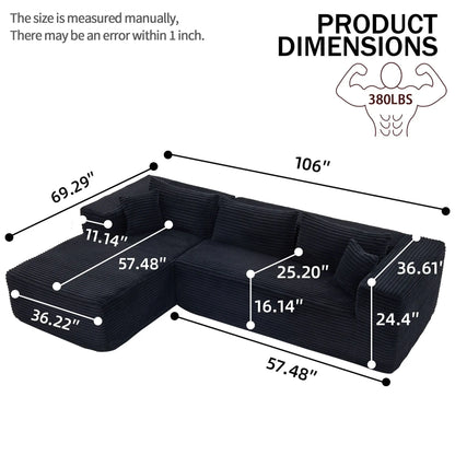 Modular Sofa With Golden Square Legs Home Essentials