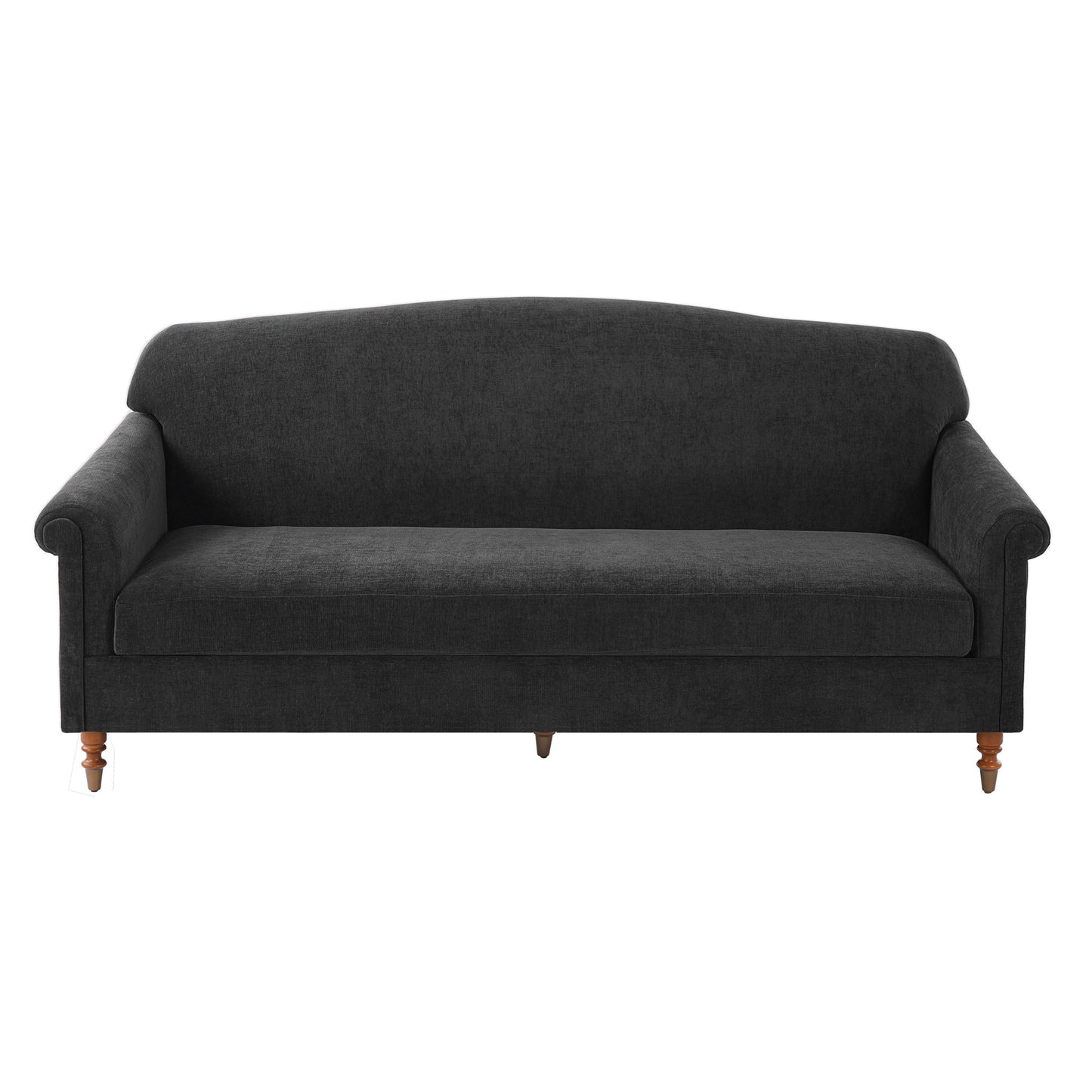 Loveseat Sofa, 2 Seater Couch With Rolled Arms Noble House