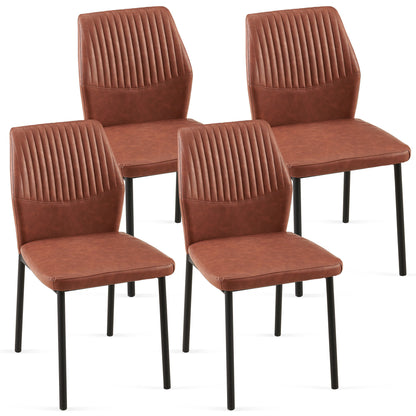 Dining Chairs Living Room Chair Modern Kitchen Armless Side Chair With Metal Legs Home Essentials