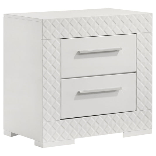 Ives - 2-Drawer Nightstand Bedside Table Coaster Fine Furniture