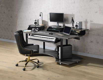 Eleazar - Music Recording Studio Desk - Wood Acme