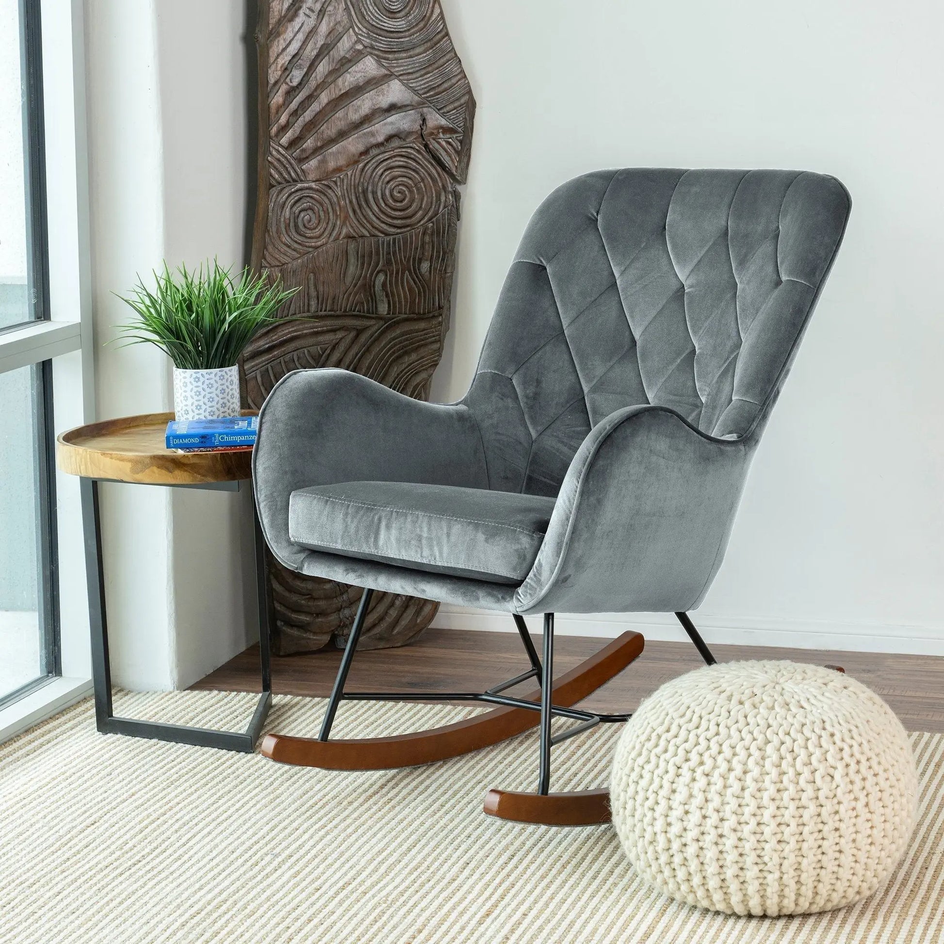 Hannah - Rocking Chair - Gray Ashcroft Furniture