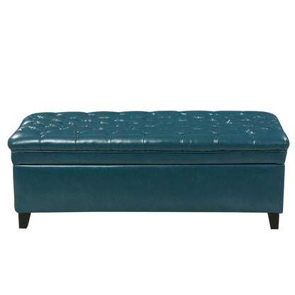 Juliana - Storage Ottoman With Birch Legs Noble House