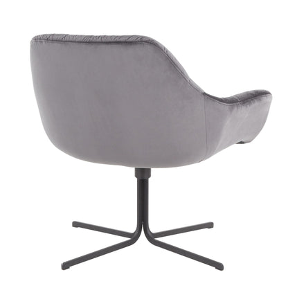 Wayne - Contemporary Swivel Lounge Chair Lumi Source