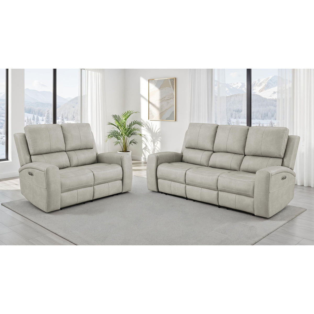 Boyce - Triple Power Reclining Sofa Set With Independent Headrest Furniture Max