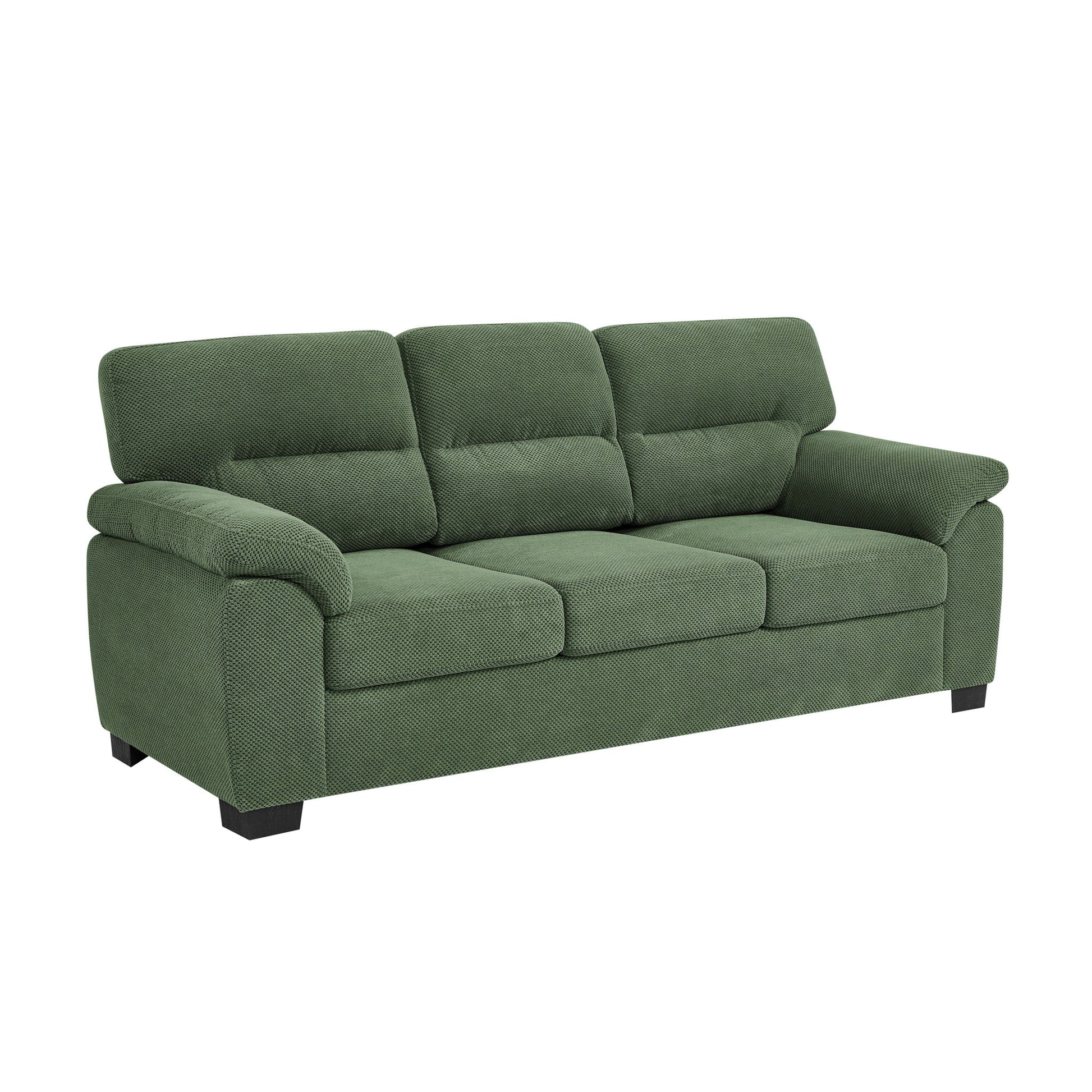 3 Seater Sofa With Padded Armrests And Triangular Leg Home Essentials