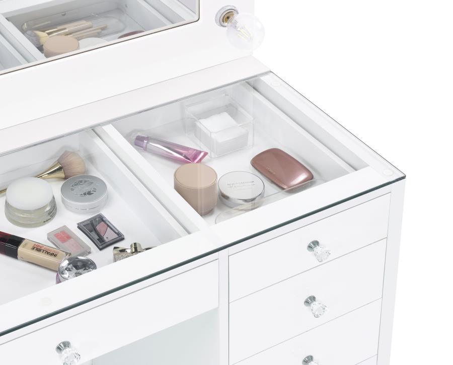 Acena - 7-Drawer Vanity Set With Lighting CoasterEssence