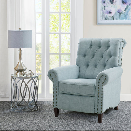 Aidan - Aidan Recliner - Light Blue Madison Park