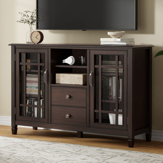 Connaught - Tall TV Stand - Brown Simpli-Home