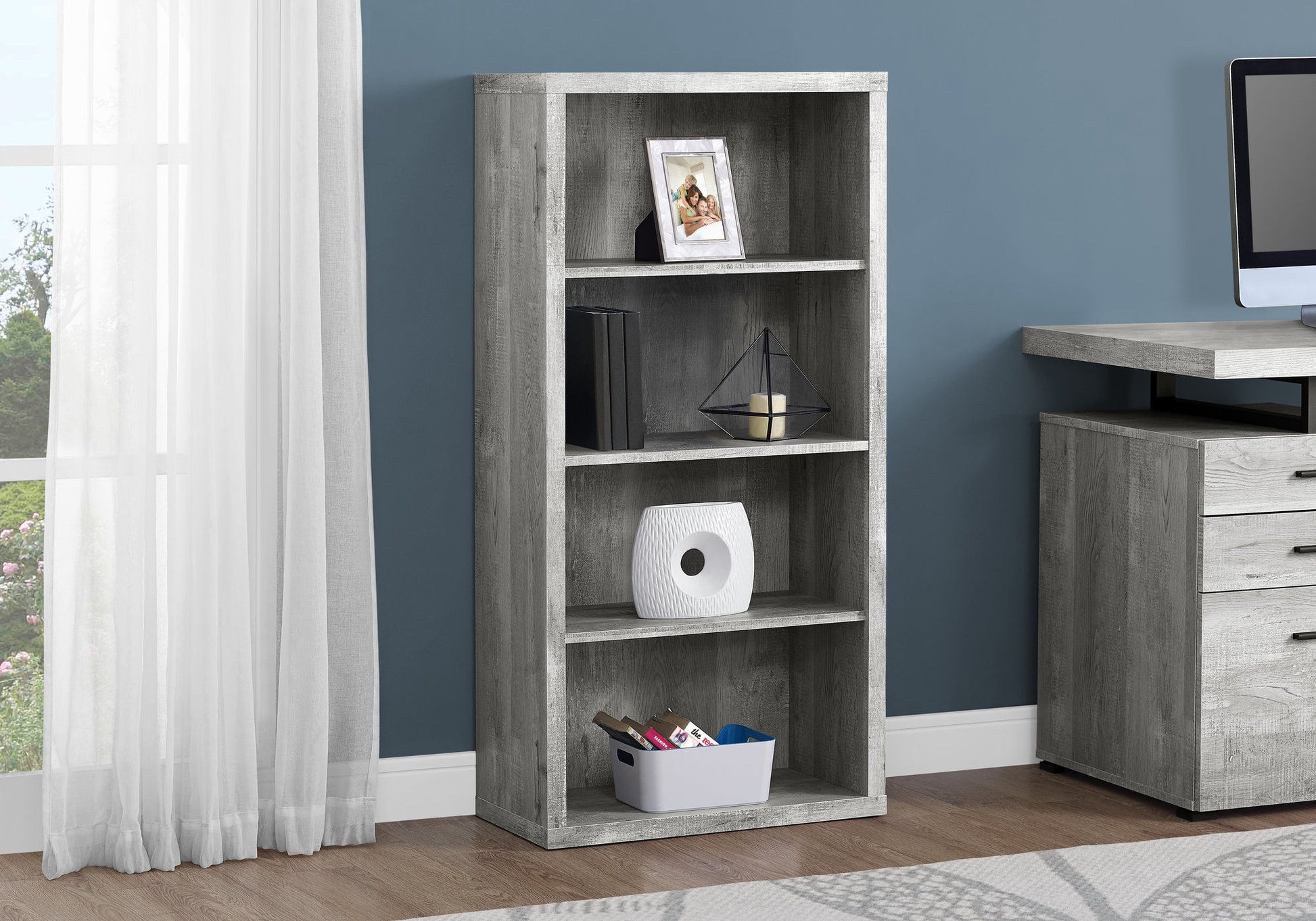 5 Tier For Office Bookshelf, Bookcase, Etagere, Contemporary & Modern 8th Street