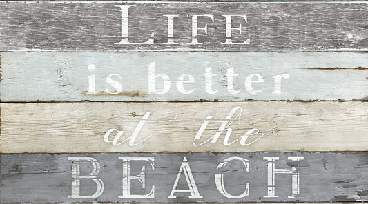 Life Better Beach By Kelly Donovan - Dark Gray