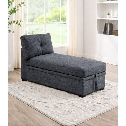 Reversible Storage Chaise - Dark Gray Home Essentials