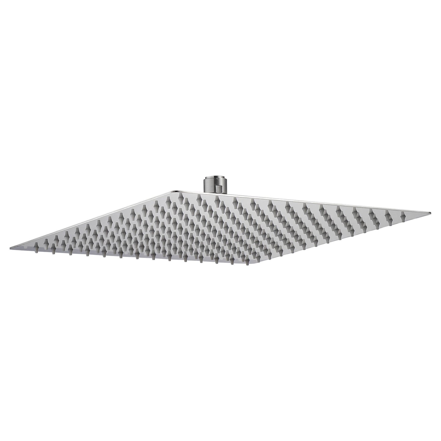 16" Square Rainfall Shower Head Fixed Wall Mount With Full Body Coverage & Self Cleaning Silicone Nozzles Daily Nest
