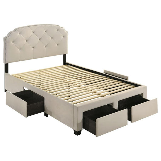 Marianna - 4-Drawer Upholstered Storage Bed Coaster Fine Furniture