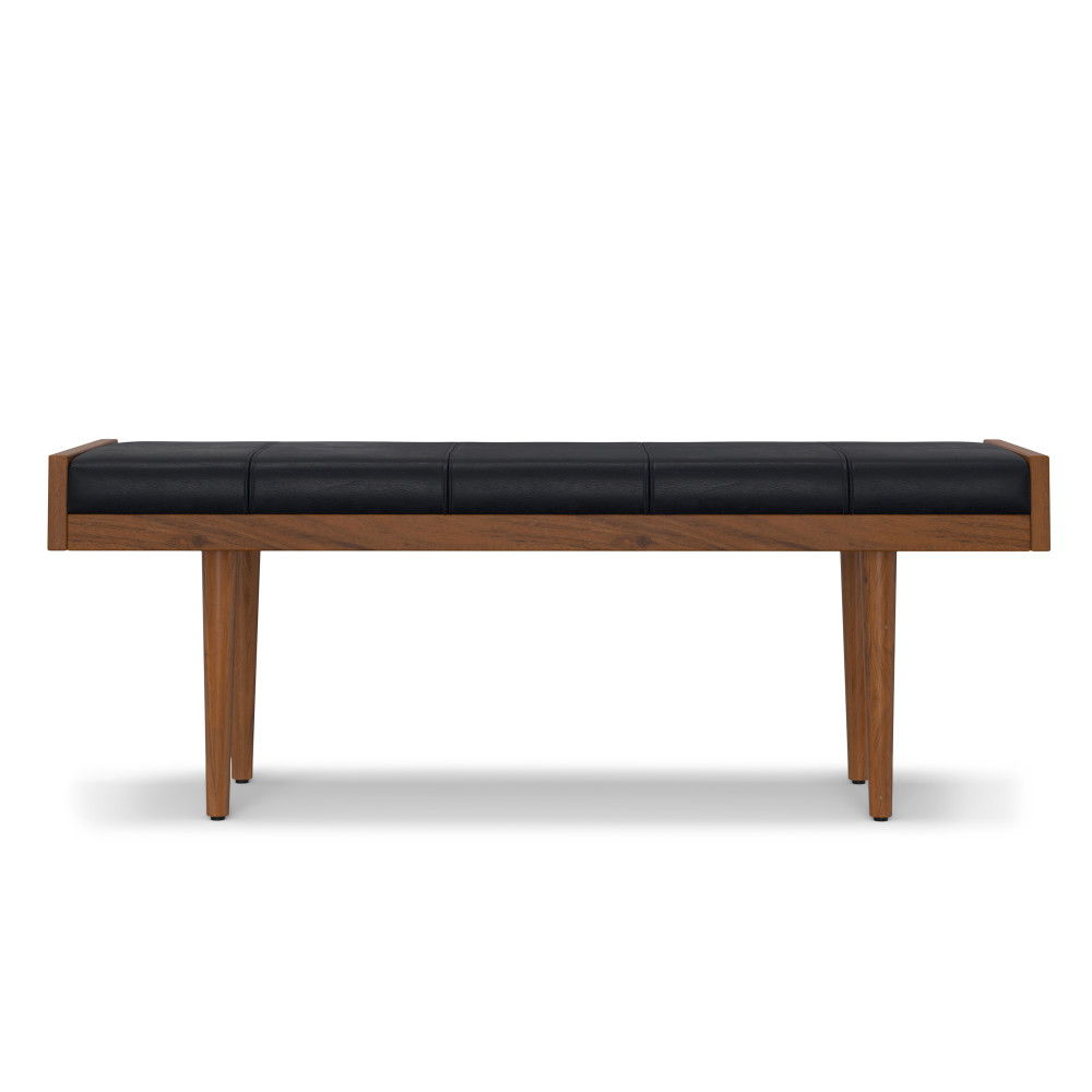 Anya - Ottoman Bench - Black Simpli-Home