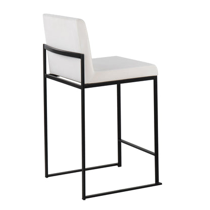 Fuji - Contemporary Modern Elegance, High Back Counter Stool Lumi Source