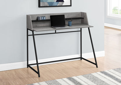 Computer Desk For Home Office, Laptop, Storage Shelves, Marble Look Contemporary & Modern 8th Street