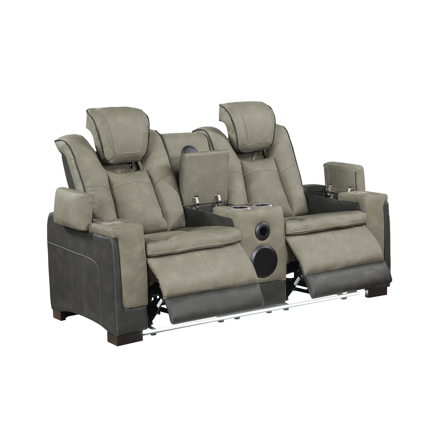 Bruno - Power Reclining Loveseat With Bluetooth Speakers Matrix Furniture Group