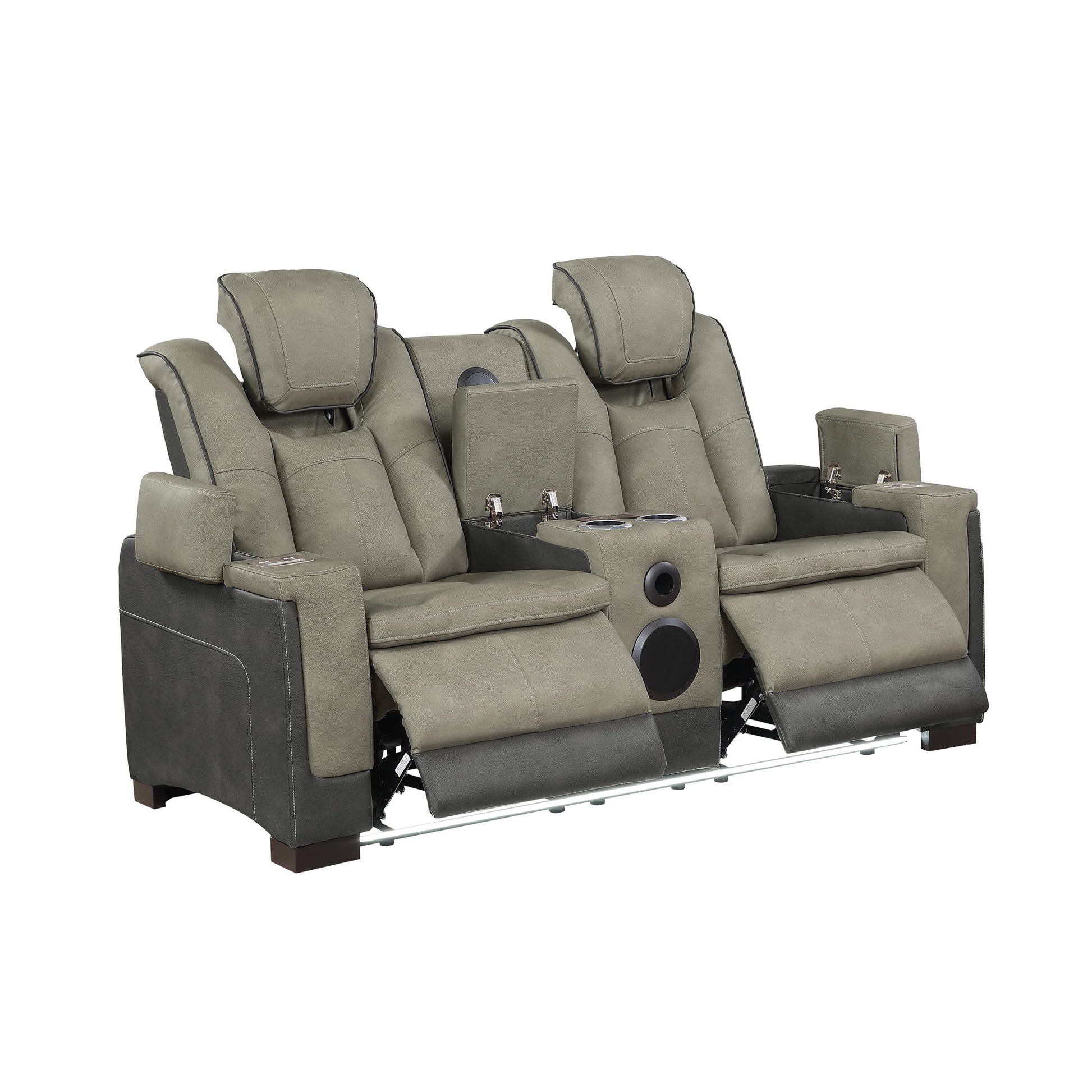 Bruno - Power Reclining Loveseat With Bluetooth Speakers Matrix Furniture Group