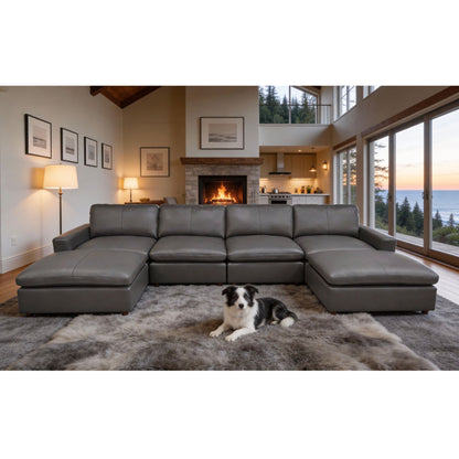 Upholstered Large Seating Modular Sectional Home Essentials