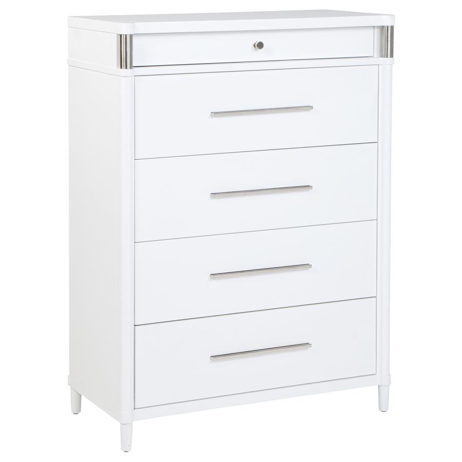 Gracemont - 5-Drawer Bedroom Chest Of Drawers - White Coaster Fine Furniture