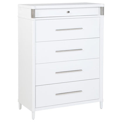 Gracemont - 5-Drawer Bedroom Chest Of Drawers - White Coaster Fine Furniture