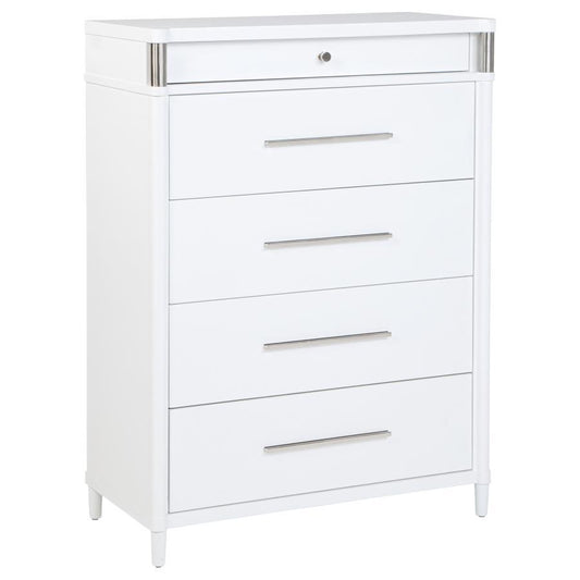 Gracemont - 5-Drawer Bedroom Chest Of Drawers - White Coaster Fine Furniture
