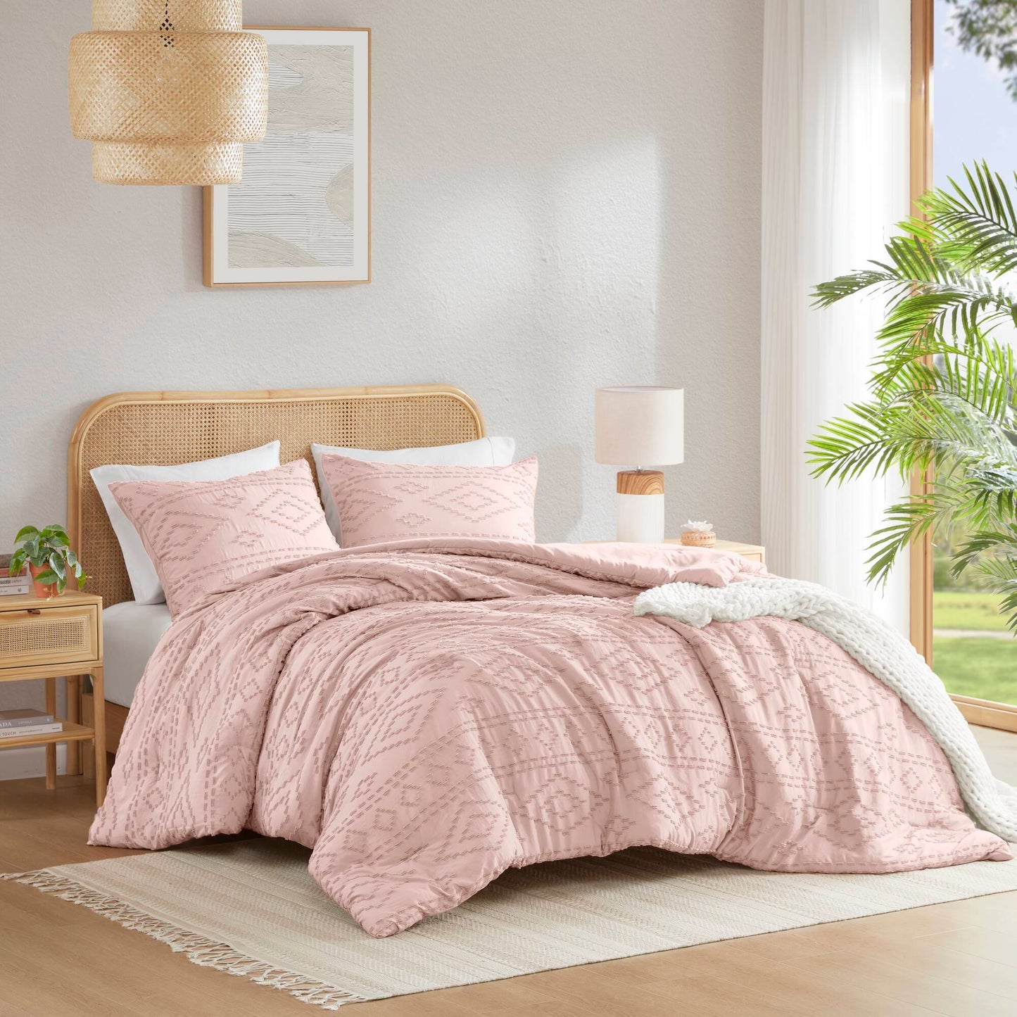 Gigi - Twin/Twin Long Comforter Mini Set - Pink Super Listing