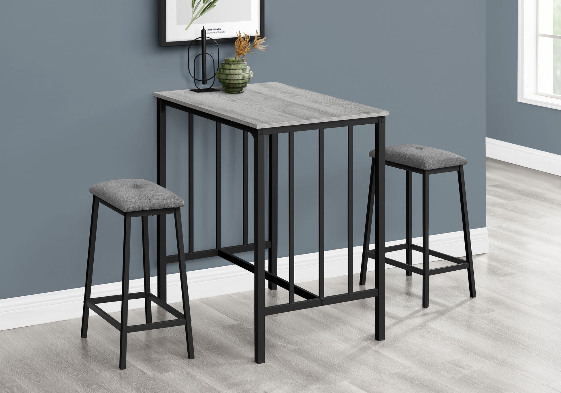 3 Pieces Dining Set, Counter Height, Rectangular, Small, Contemporary & Modern 8th Street