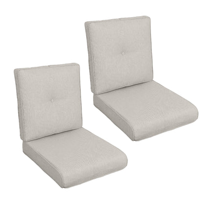 High Back Patio Chair Cushions For Garden (Set of 2) Home Essentials