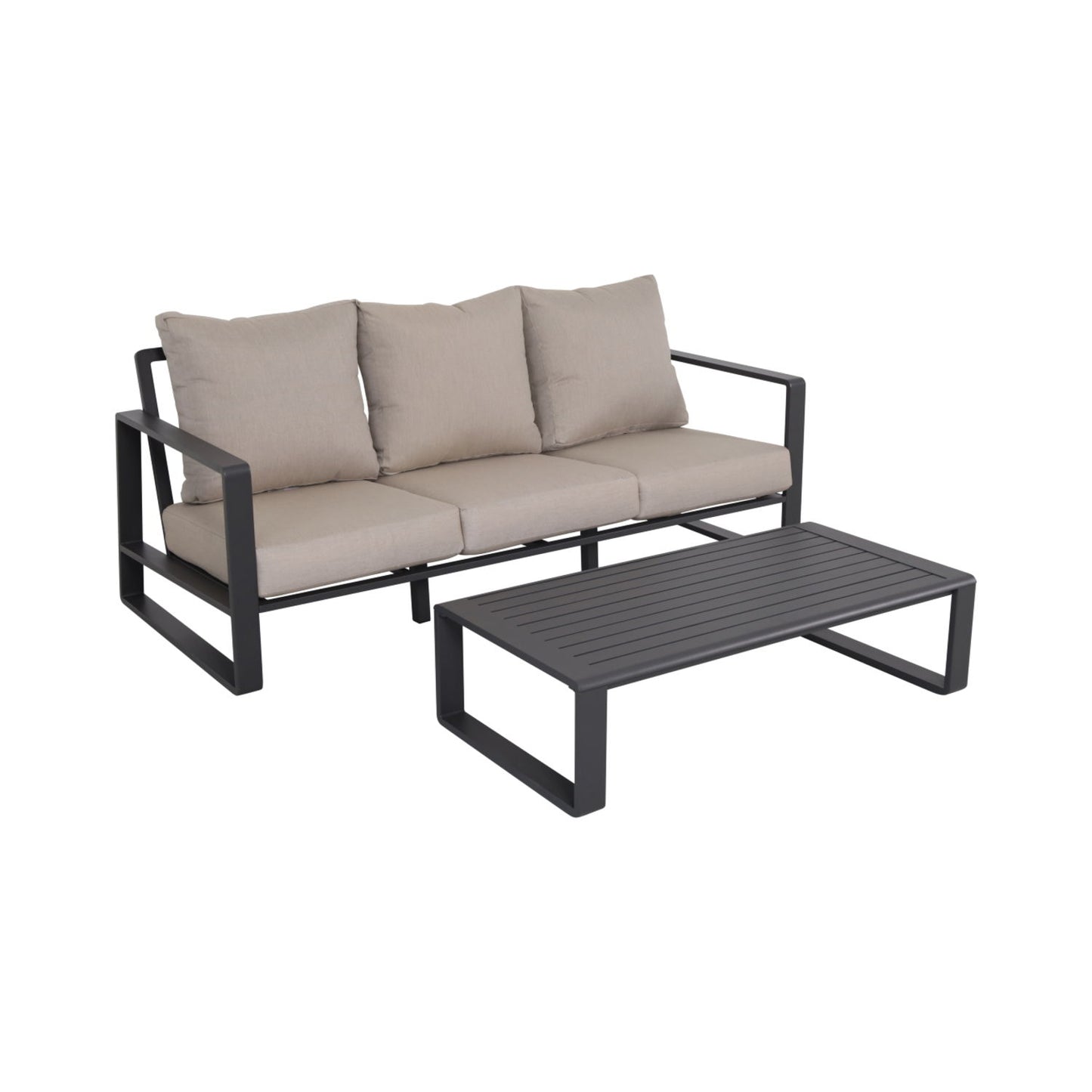 Durable Sofa With Rectangular Coffee Table LSI Patio Furniture