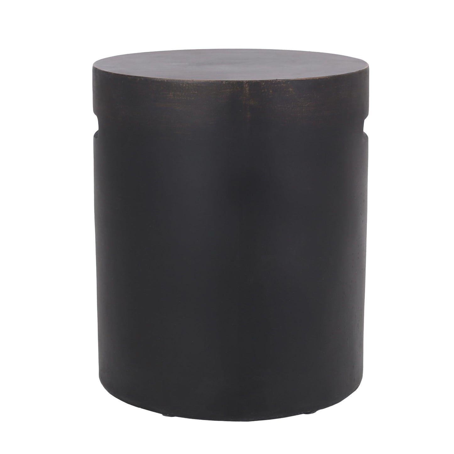 Outdoor End Table With Cutout Handle - Copper Noble House