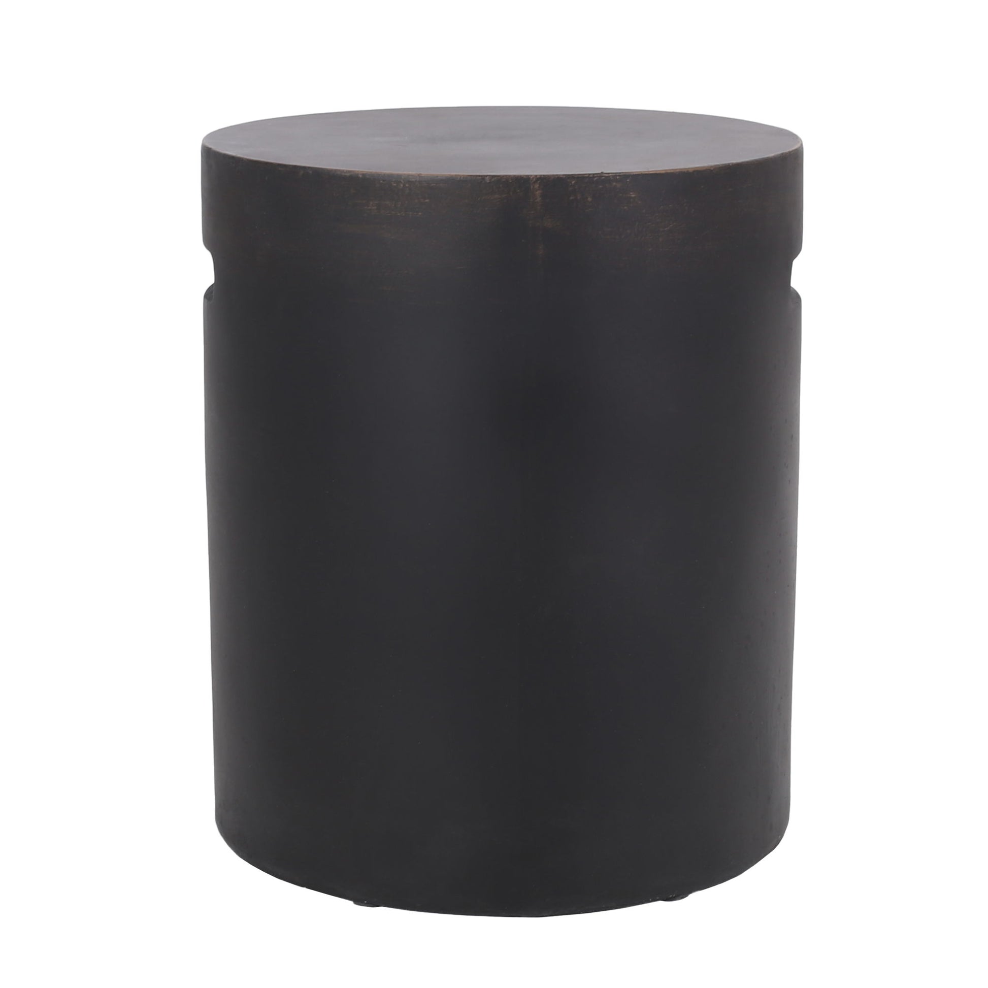 Outdoor End Table With Cutout Handle - Copper Noble House