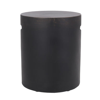 Outdoor End Table With Cutout Handle - Copper Noble House