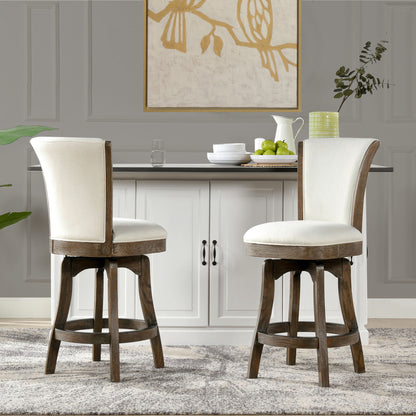 Henry - Armless Swivel Counter Height Bar Stool Jennifer Taylor Home