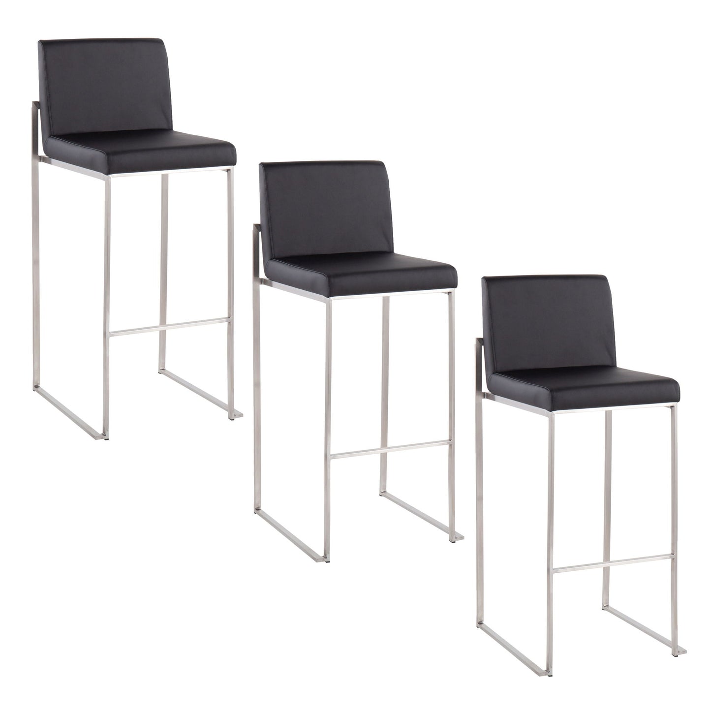 Fuji - Contemporary And Modern Elegance High Back Barstool Lumi Source
