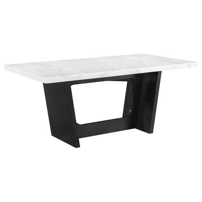 Sherry - Rectangular Marble Top Dining Table Set CoasterElevations