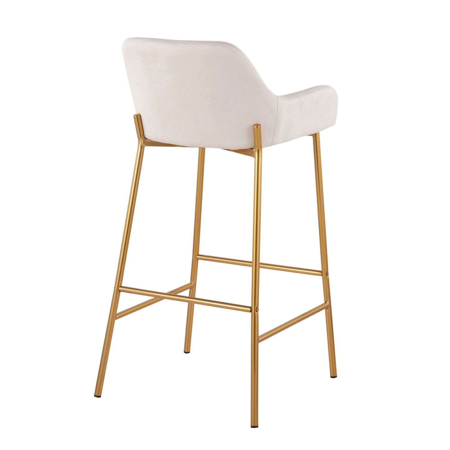 Daniella - Contemporary / Glam Fixed Height Bar Stool (Set of 2) Lumi Source
