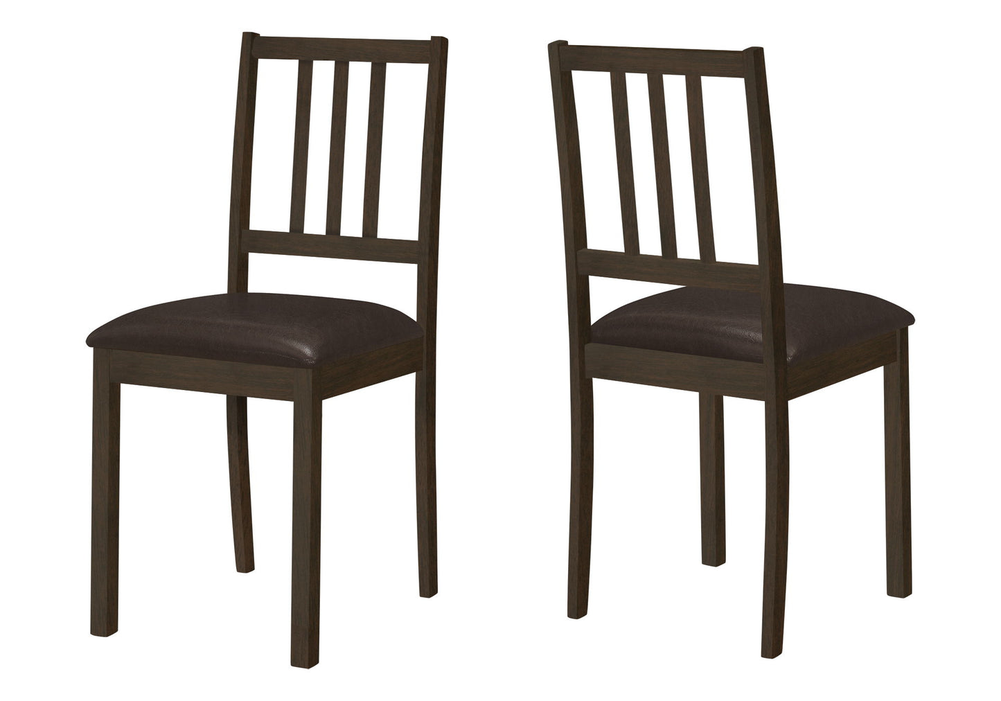 Dining Chair, Side, Upholstered For Dining Room, Transitional (Set of 2) - Brown 8th Street