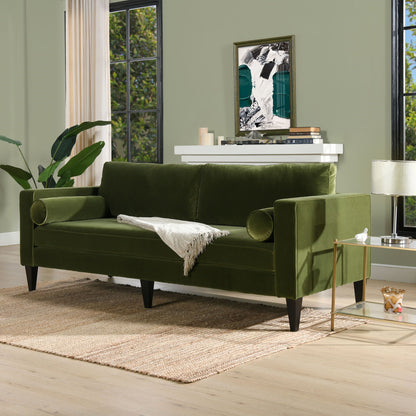 Nicholi - Mid-Century Modern Sofa - Olive Green Jennifer Taylor Home