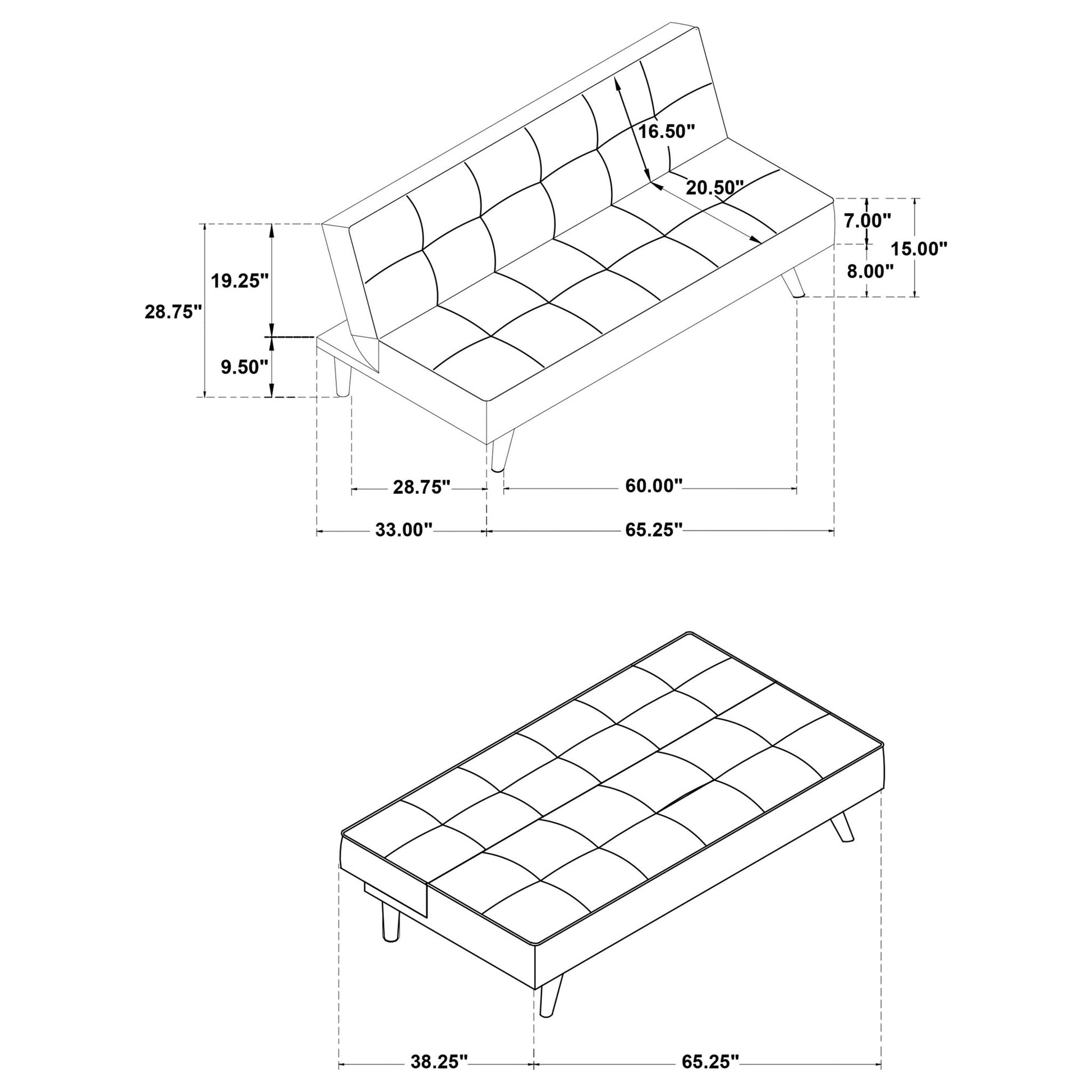 Ralston - Convertible Sofa Bed Furniture Max