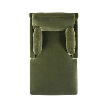 Pasadena - Modern Farmhouse Chaise Lounge Chair - Olive Green Jennifer Taylor Home