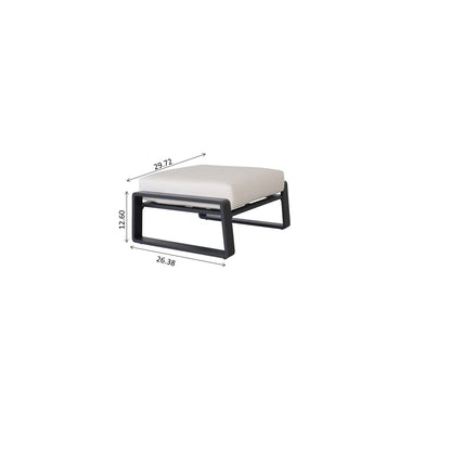 Pedal, Seat Cushion Tino Tino Ottomans (Set of 2) - Light Brown LSI Patio Furniture