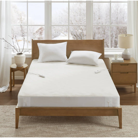 Nonwoven - King Heated Mattress Pad - White Beautyrest