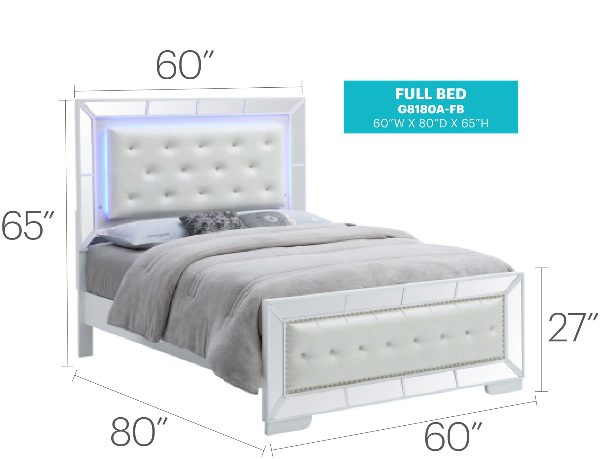 Elegant Modern Contemporary Bed Glory Furniture