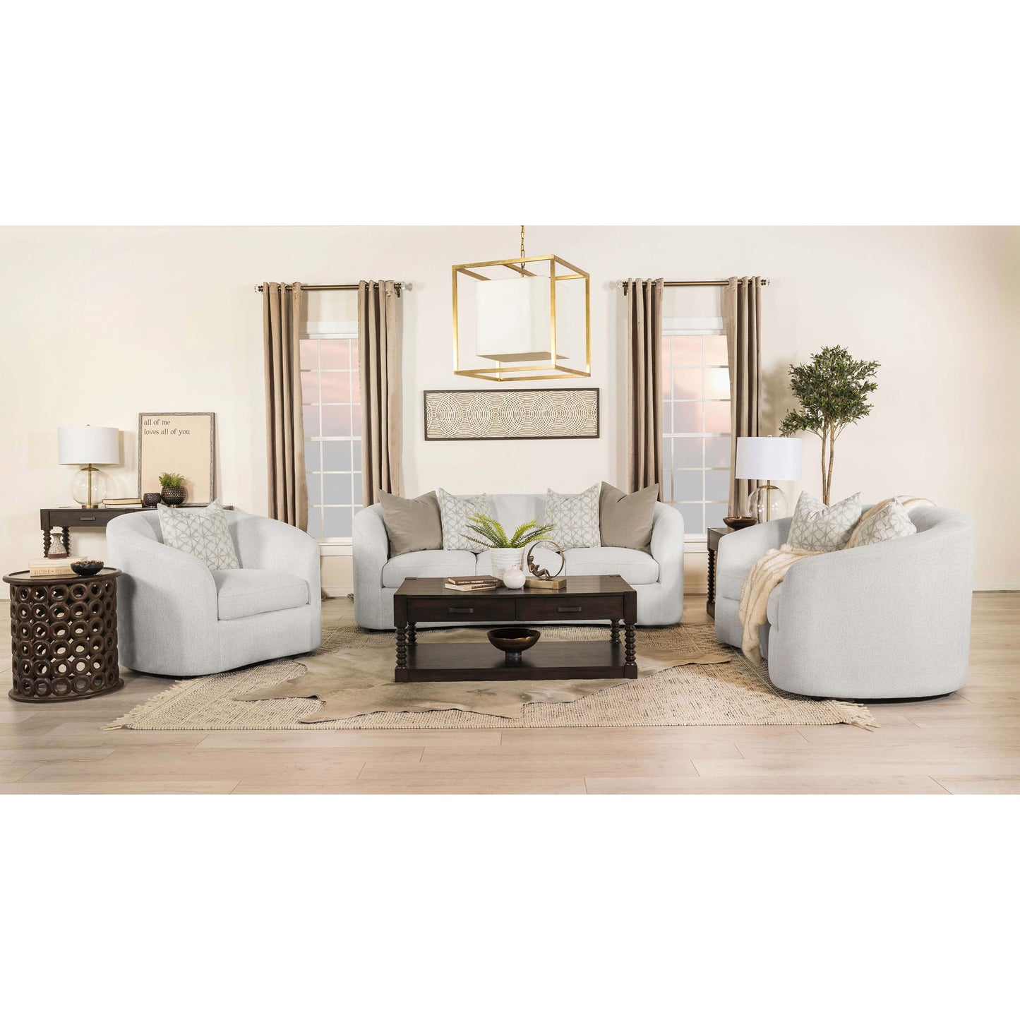 Rory - Sloped Arms Living Room Set Furniture Max