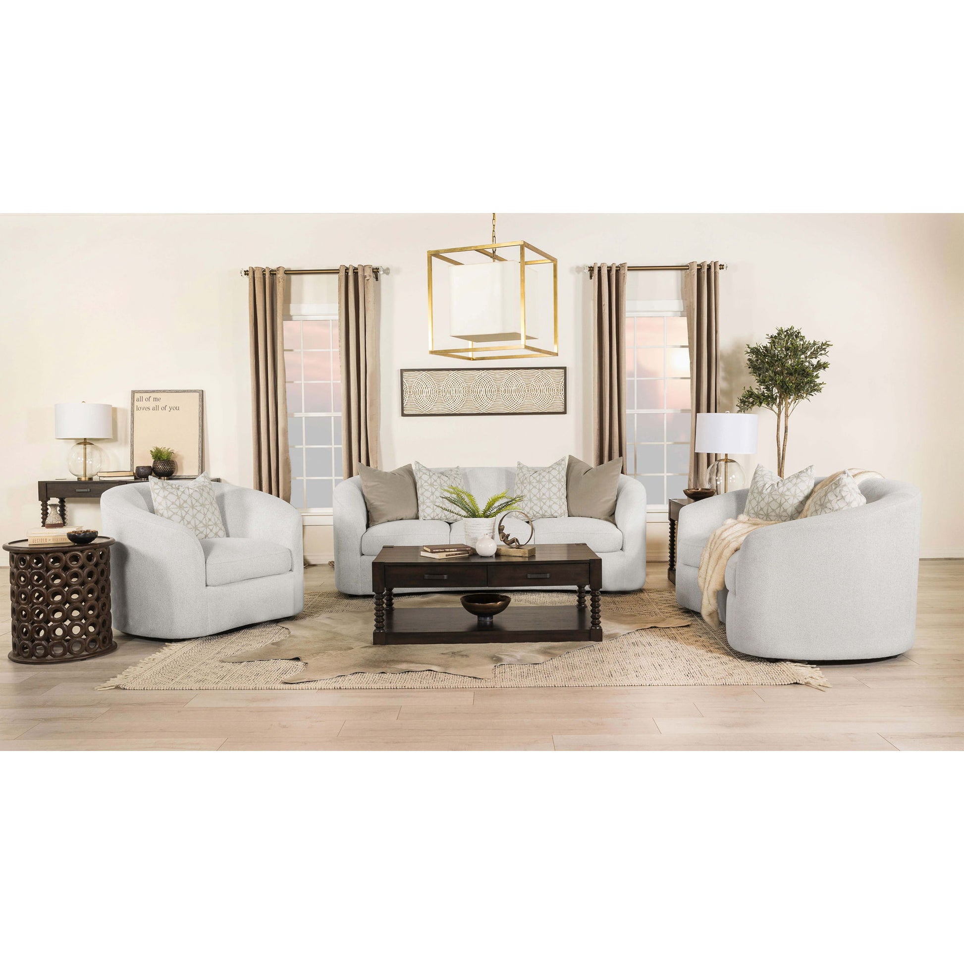 Rory - Sloped Arms Living Room Set Furniture Max