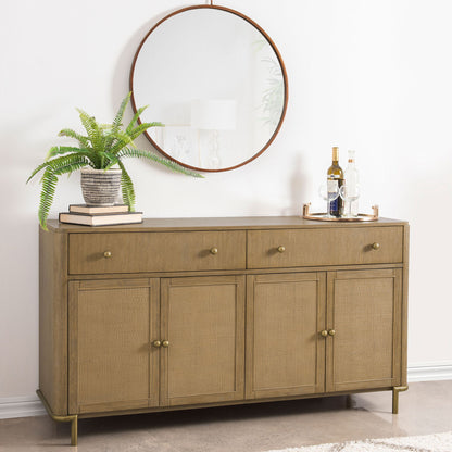 Benson - 2 Drawer Sideboard - Sand Furniture Max