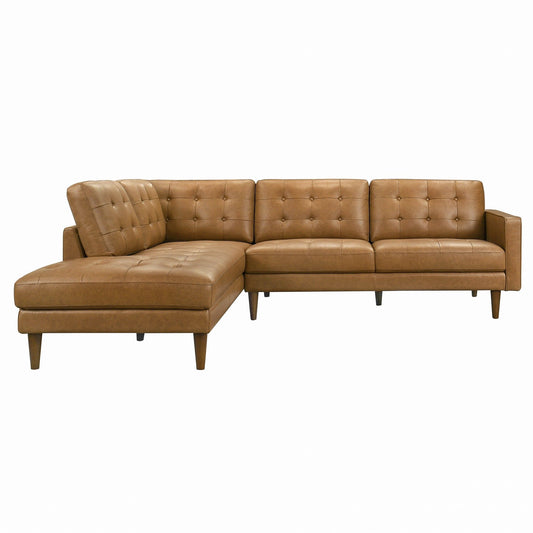 Lucco - L-Shaped Sectional Sofa With Chaise - Tan Ashcroft Furniture