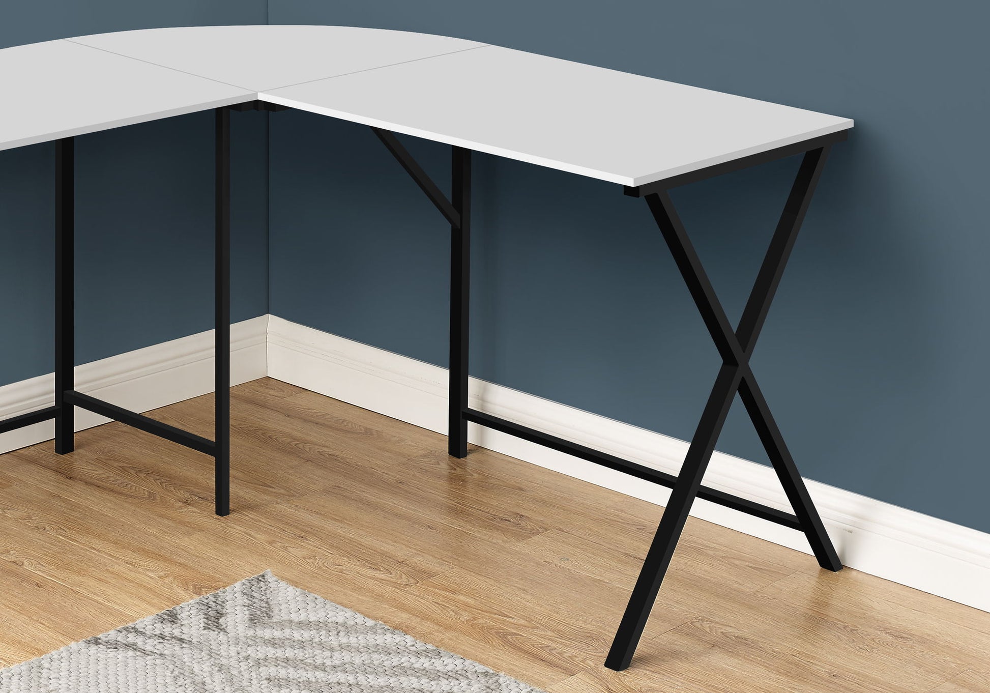 Computer Desk, Home Office, Corner, L Shape, Laptop, Contemporary / Modern 8th Street